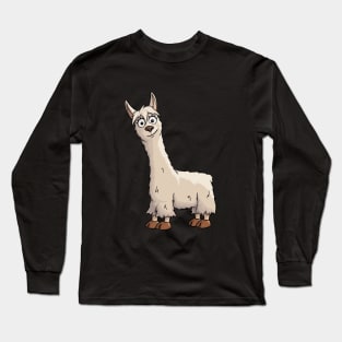 Fancy Cute Llama Long Sleeve T-Shirt